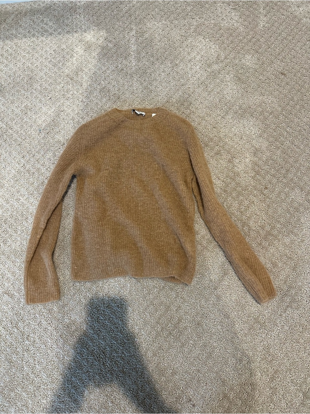 Vince Camel Crewneck Sweater in Heathered Tan